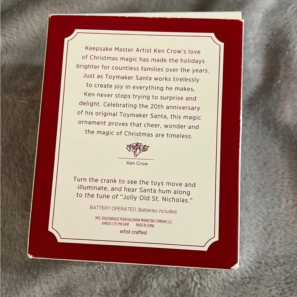 Hallmark 2019 Toymaker Santa Keepsake 20th Anniversary - Picture 4 of 4